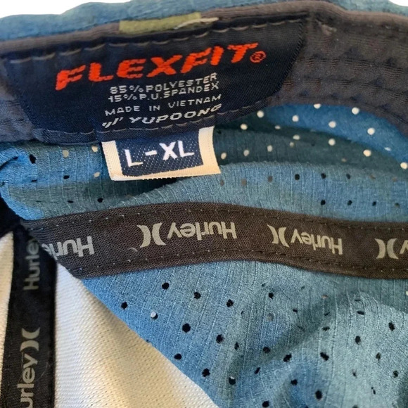 HURLEY flex fit, Nike dri fit women's L-XL light blue hat - Picture 4 of 4